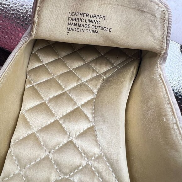 Birdies The Starling Women Size 7 Leather Slip on Loafer Flat Shoes Latte - Picture 12 of 12